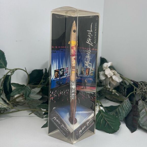 NEW Michael Israel Collectible Paintbrush Multicolor Authentic In Clear Box NWOT - Picture 2 of 13